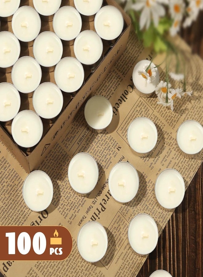 Coku Paraffin Wax White Tealight Smokeless Diya Unscented Candles 4.5 Hour Burn Time | Long Lasting Smokeless Candle for Home Décor, Romantic Dinners, Weddings, Diwali Decorations (Pack of 50) - Image 5