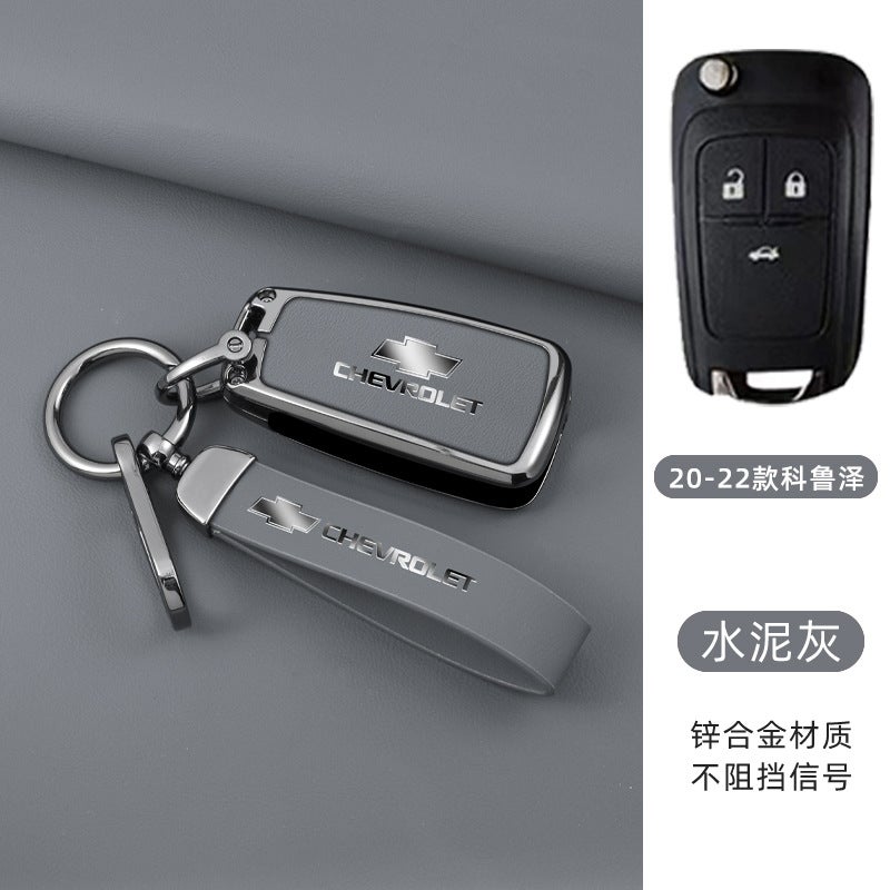 Chevrolet Zinc Alloy Remote Key Case Cover for Chevrolet (Cavalier, Cruze, Sail, Equinox, Orlando, Trax) - Image 1