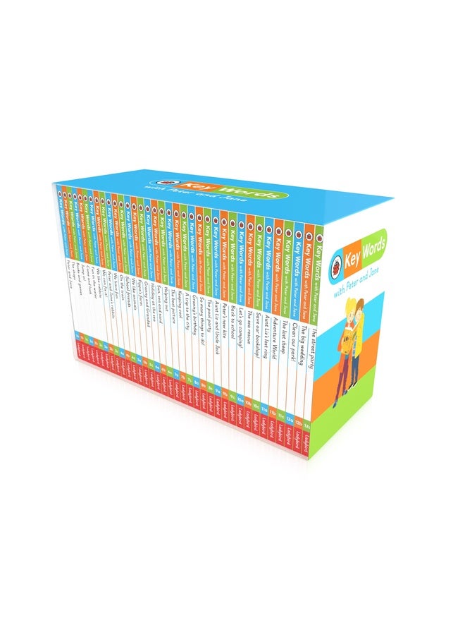 Key Words with Peter and Jane: 36 Classic Storybooks Box-Set - Level 1 to 12 - Practice Reading | Sight Words | Comprehension Questions | Writing Activity