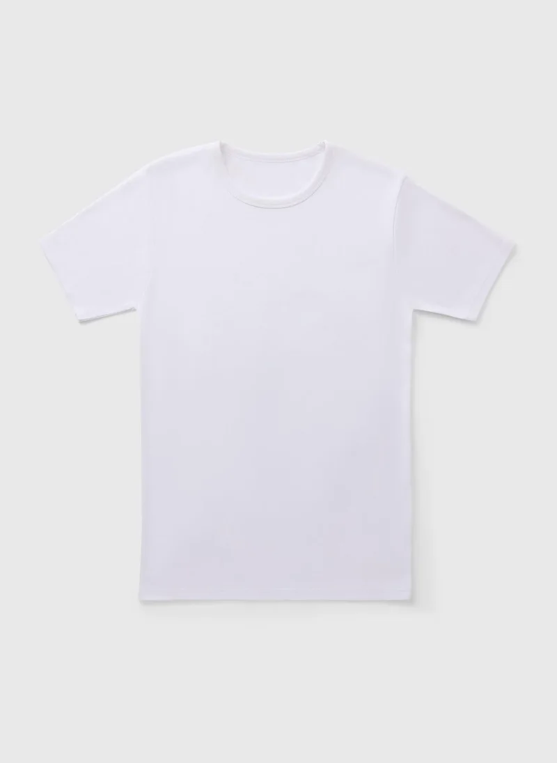 Matalan White Thermal Short Sleeve T-Shirt