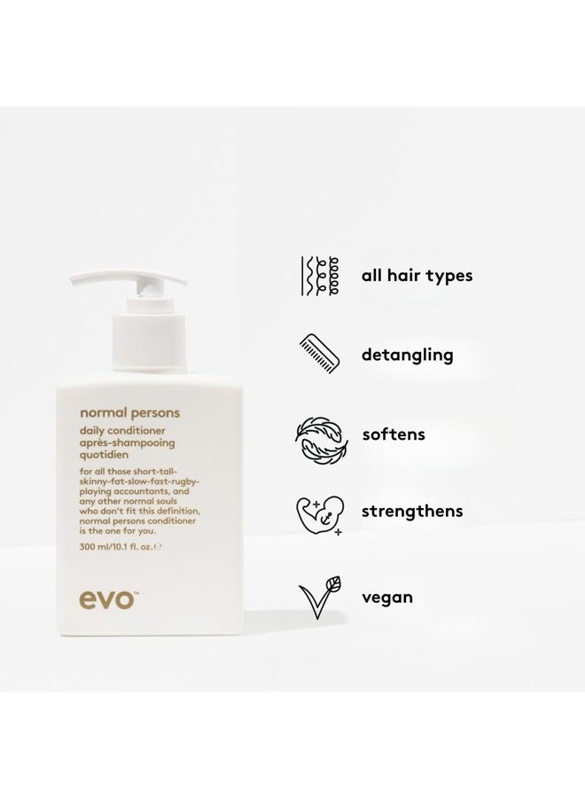 EVO Normal Persons Daily Conditioner, Mild for All Hair Types, Especially for Normal and Oily Hair, Stimulates the Scalp, Vegan, Sulphate-Free, 300 ml - Image 3