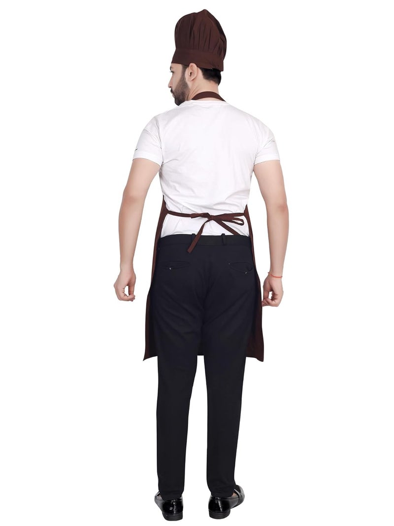 Click One Click One Chef Kitchen Apron with Cap 24x34 inch 61x86cm - Image 2