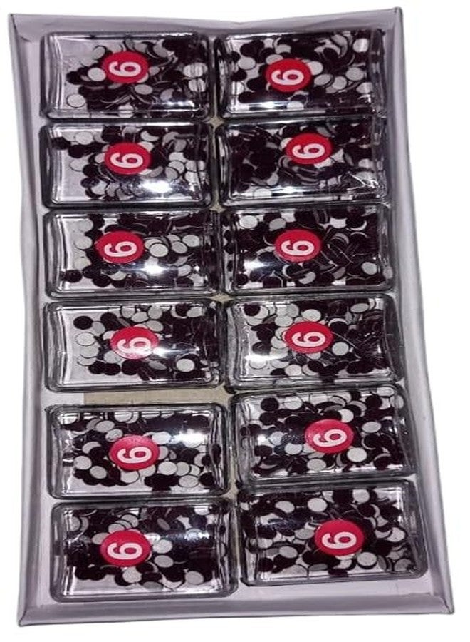 Velvet Bindi for Women and Girls, Coffee Brown, No. 6, Pack of 12 Pieces - Image 4