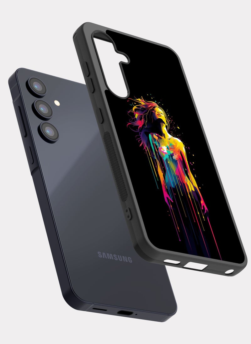 PXLAAT Samsung Galaxy A35 case cover Drawing Of A Woman - Image 2