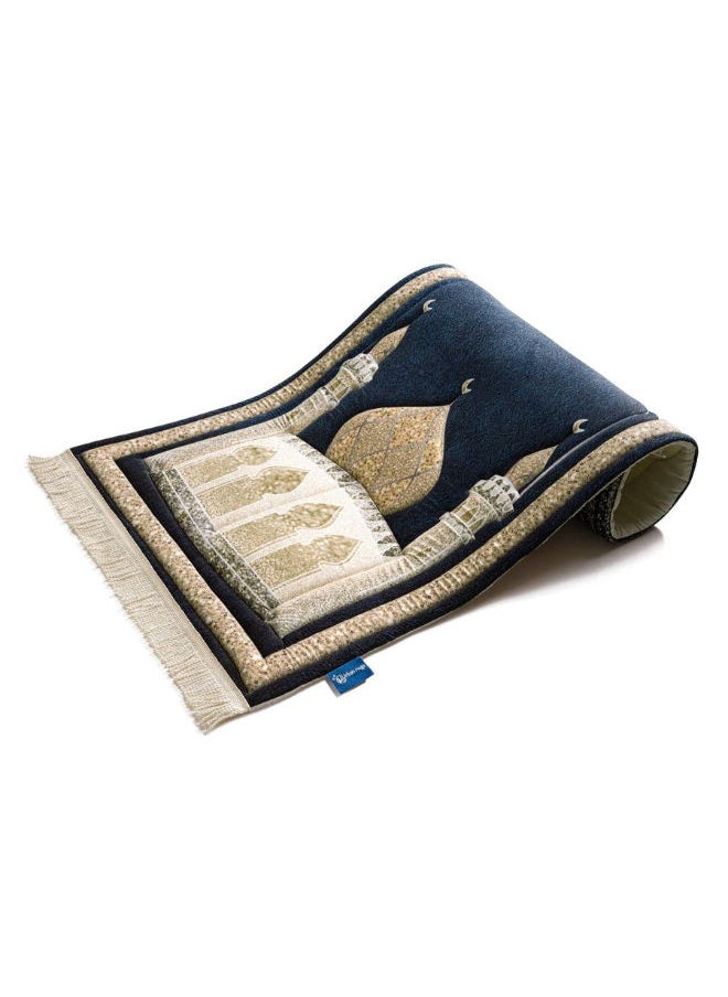 Premium Prayer Rug with Kaaba Design - High Quality & Embossed Pattern 64x120 cm  - Image 1