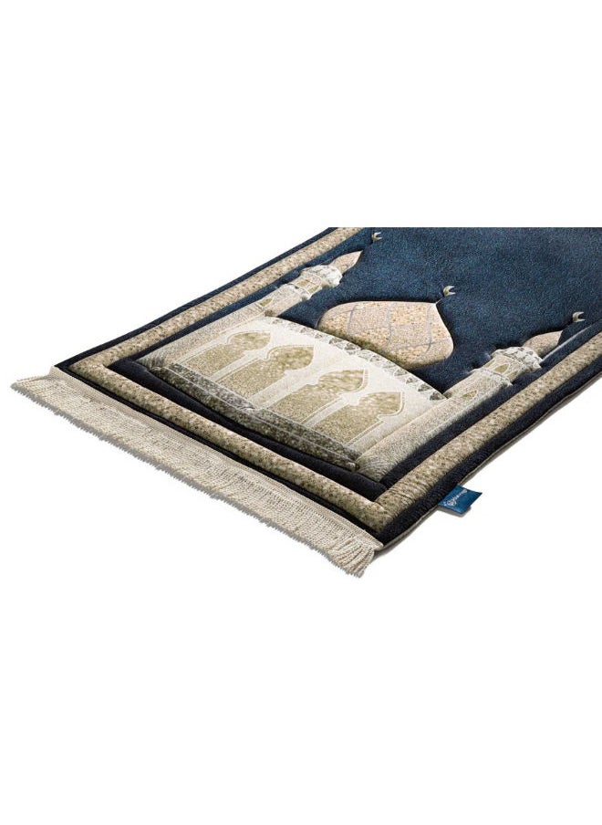 Premium Prayer Rug with Kaaba Design - High Quality & Embossed Pattern 64x120 cm  - Image 2