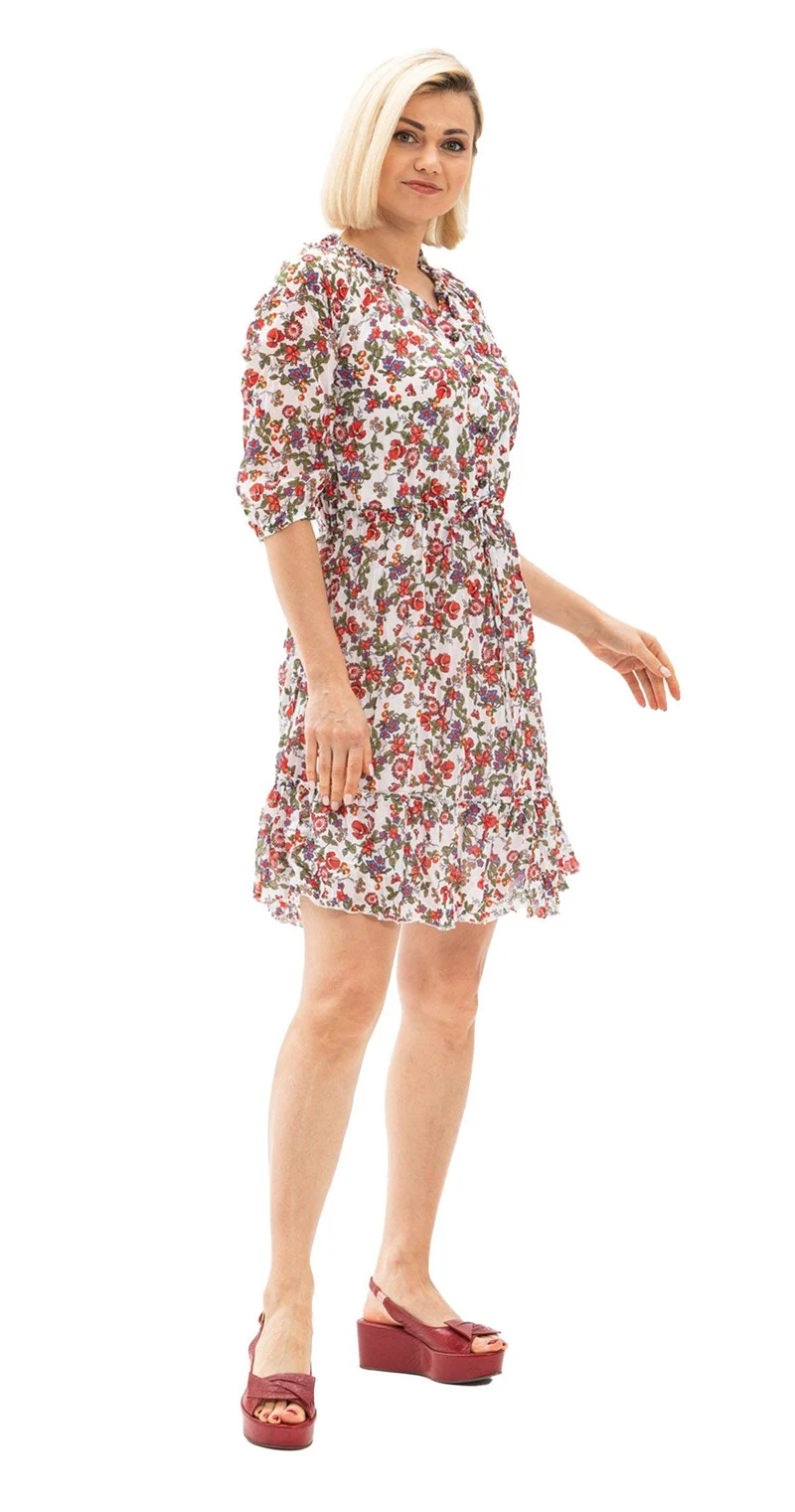 Eliş Şile Bezi Floral Print Dress