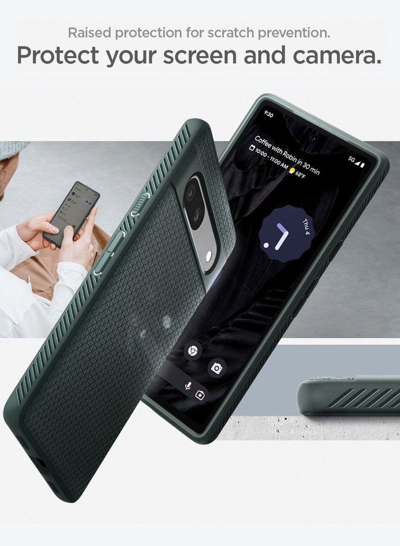 Spigen Liquid Air Google Pixel 7a Case Cover (2023) - Abyss Green  - Image 5