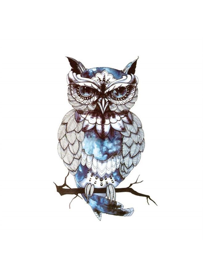 Finrray Owl Temporary Tattoos Large Temporary Tattoo Half Arm Tattoo Sleeves Stickers Shoulder Body Art for Men Women Teens-6 Sheets - Image 4