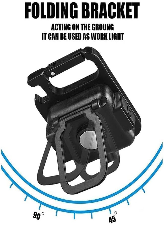 Generic - 1000 Lumen Rechargeable Mini Flashlights with Keychain, Portable Flashlight with 3 Lighting Modes, Folding Bracket, Bottle Opener and Magnetic Base for Walking - Image 1