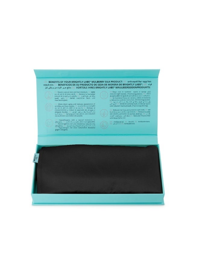 BRIGHTLY LABS Luxurious 6A Mulberry Silk Pillowcase with Silver Ion Treatment: Antibacterial, Hypoallergenic Skin & Hair Care. Queen Size, Envelope Closure for Ultimate Comfort & Wellness.  - Image 4
