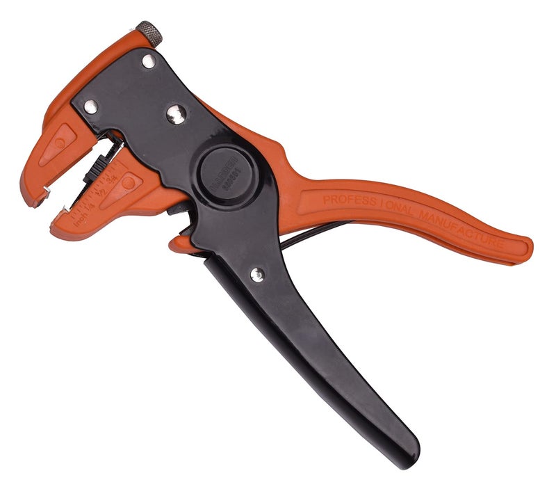 Harden 0.2-6mm Multi-Purpose Wire Stripper, Self-Adjusting Mechanism According to Wire Size, Simple Adjustment Dial for Blade Pressure - 660601 - Image 1