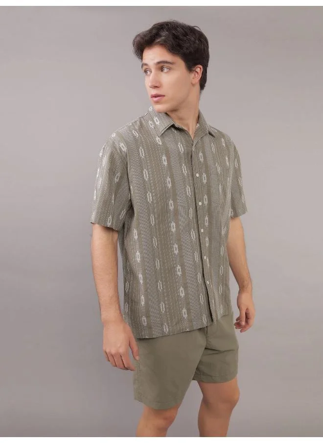 American Eagle Essential Button-Up Poolside Shirt