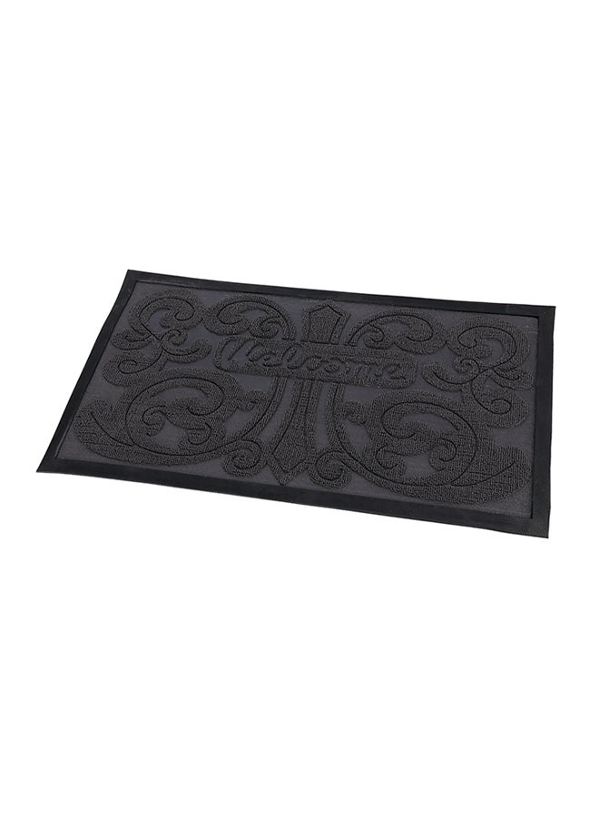 Royalford Welcome Printed Rectangular Door Mat Grey 45x75cm - Image 2
