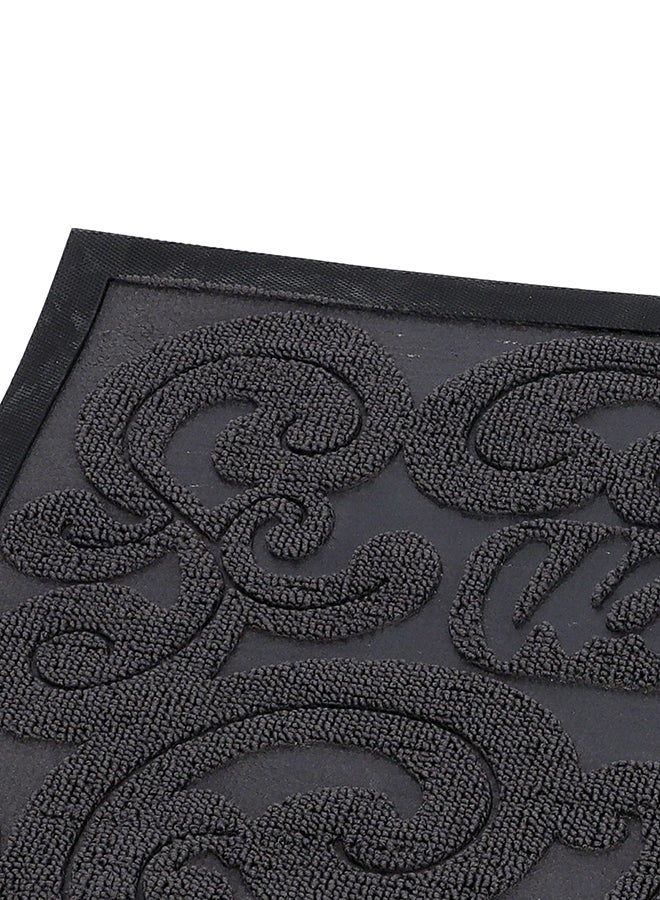 Royalford Welcome Printed Rectangular Door Mat Grey 45x75cm - Image 4