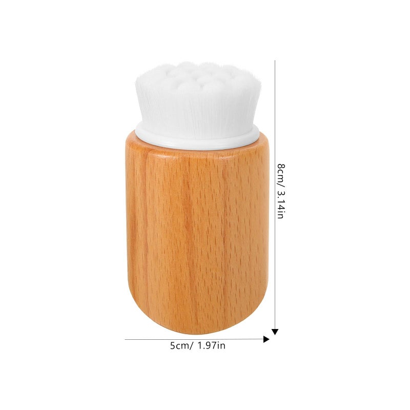 Wooden Facial Cleansing Brush Soft Bristle For Deep Pore Cleaning And Blackhead Removal - Image 3
