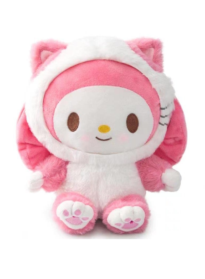 Excefore My Melo Plush Doll 8" Kawaii Melo Cinnamon Anime Plush Figure Toy Stuffed Animal Pillow Perfect Cartoon Theme Party Favor for Girls Children Fans Birthday Decoration - Image 1