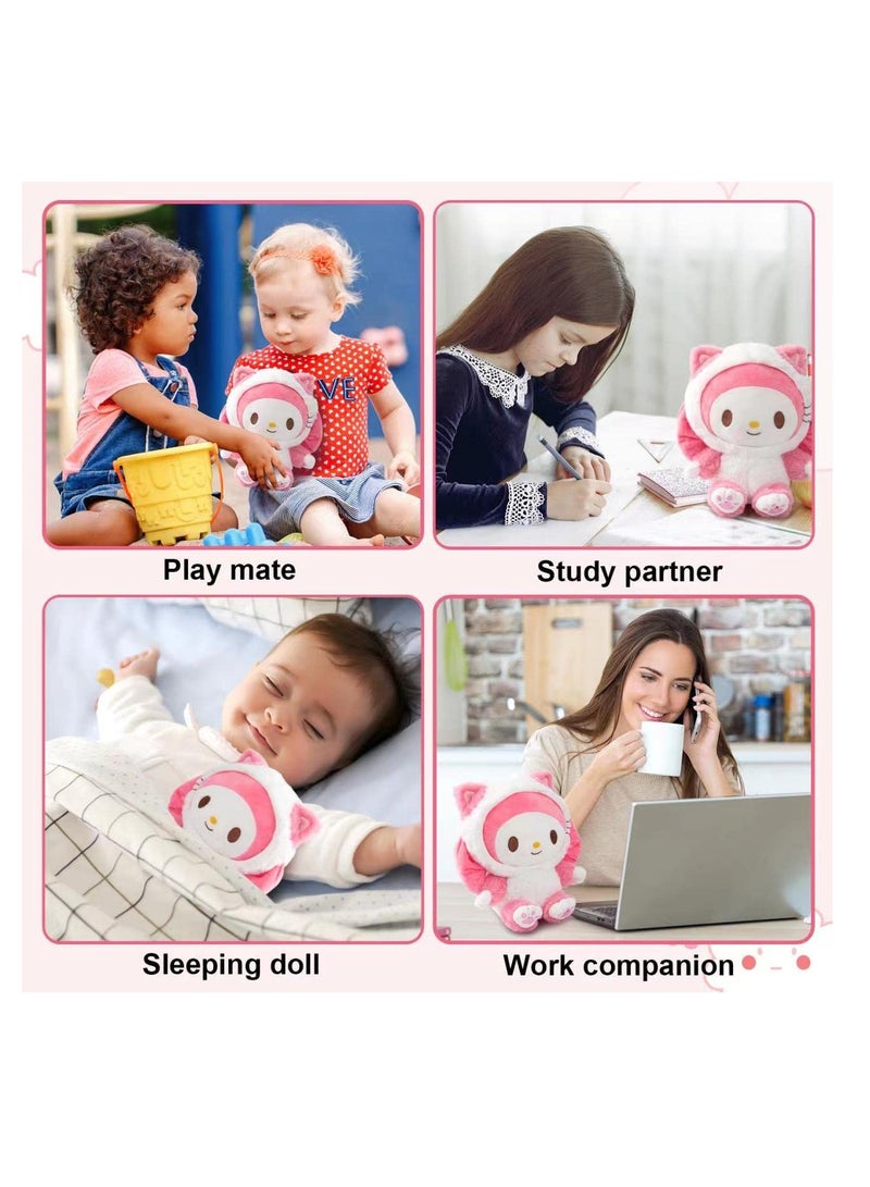 Excefore My Melo Plush Doll 8" Kawaii Melo Cinnamon Anime Plush Figure Toy Stuffed Animal Pillow Perfect Cartoon Theme Party Favor for Girls Children Fans Birthday Decoration - Image 3