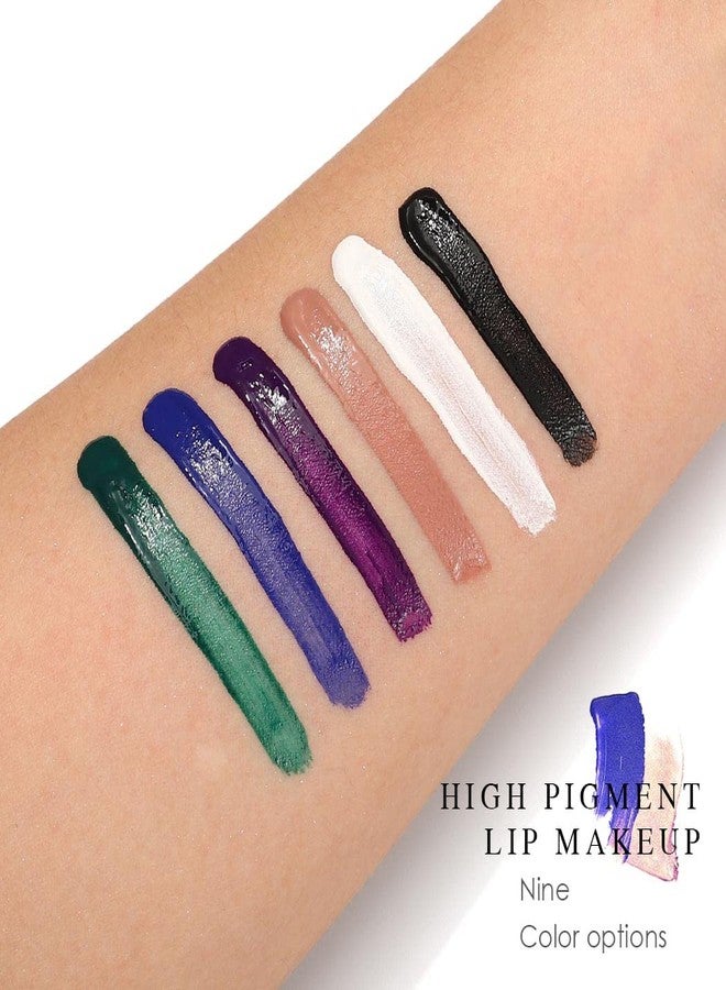 Kilshye أحمر شفاه سائل غير لامع من كيلشاي - أحمر شفاه هالوين - صبغة قوطية - لمسة مخملية - أحمر شفاه للزي - كوزمستيس للنساء والفتيات - عبوة من 1 (أخضر) - Image 3