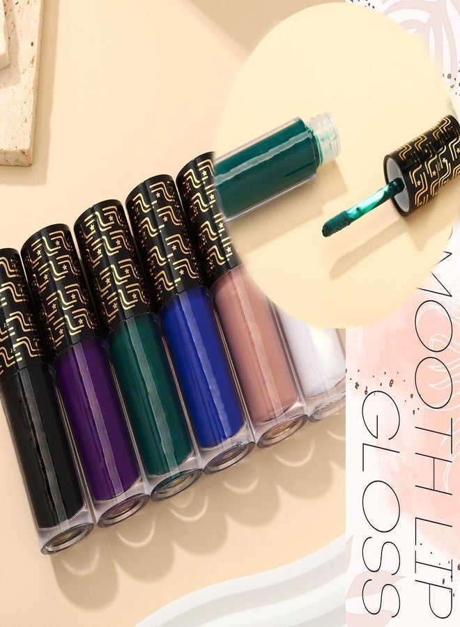 Kilshye أحمر شفاه سائل غير لامع من كيلشاي - أحمر شفاه هالوين - صبغة قوطية - لمسة مخملية - أحمر شفاه للزي - كوزمستيس للنساء والفتيات - عبوة من 1 (أخضر) - Image 4