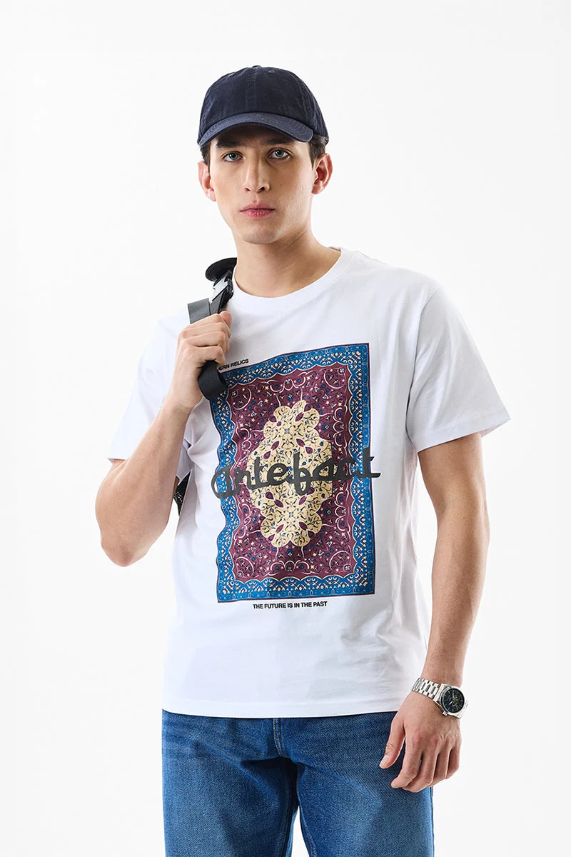 SNITCH Regular Fit 100% Cotton Artefact T-Shirt