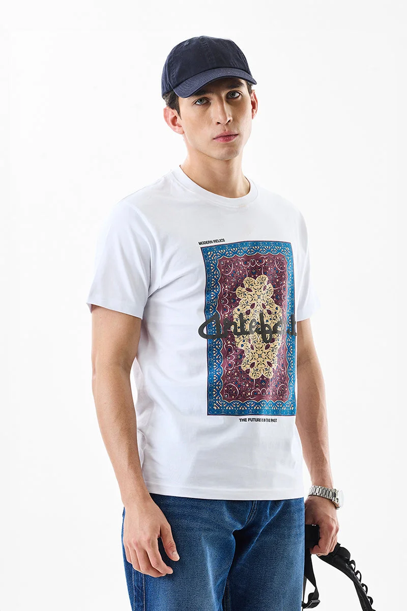SNITCH Regular Fit 100% Cotton Artefact T-Shirt