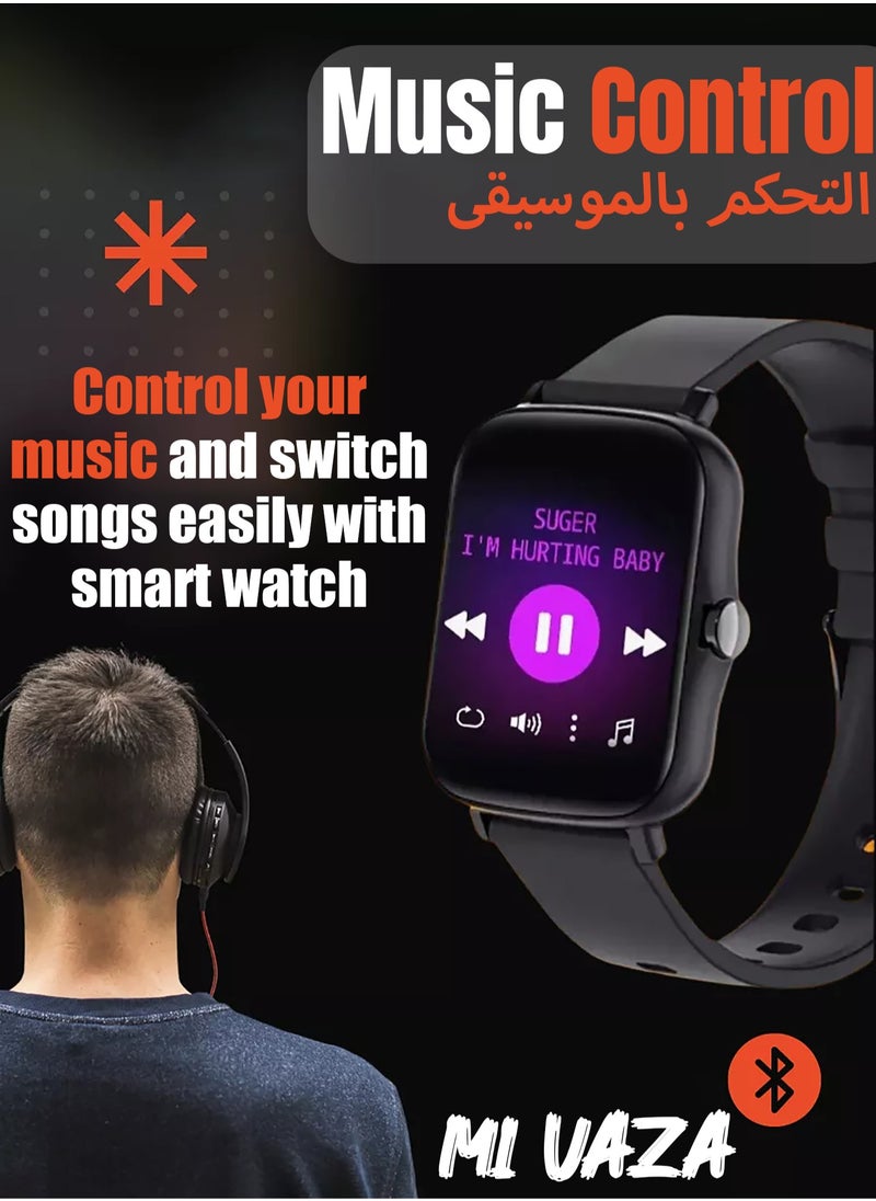 Mi VAZA - Smart Watch for Women,Fitness Watch(Answer/Make Call),RunmefitOS 2.0 Built-in, [24H Heart Rate Sleep Blood Oxygen Monitor],IP68 Waterproof,100 Sports Modes Step Calorie Watches for iOS&Android Phones - Image 1
