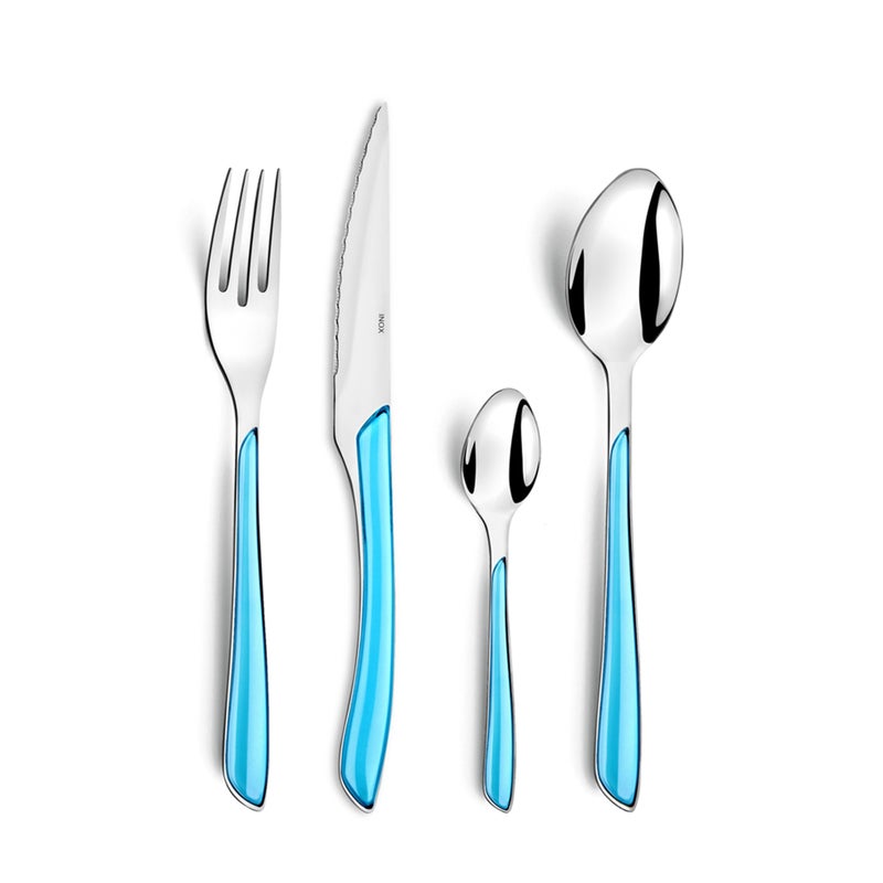 Amefa ECLAT  24pc Turquoise Cutlery Set