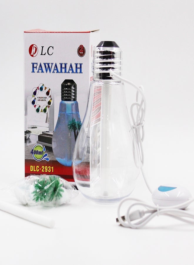 DLC Fawahah LED Light Humidifier 2W Clear/Gold/White - Image 5