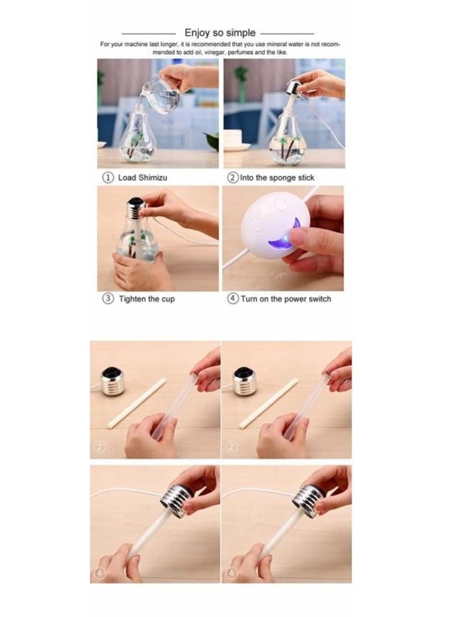 DLC Fawahah LED Light Humidifier 2W Clear/Gold/White - Image 4