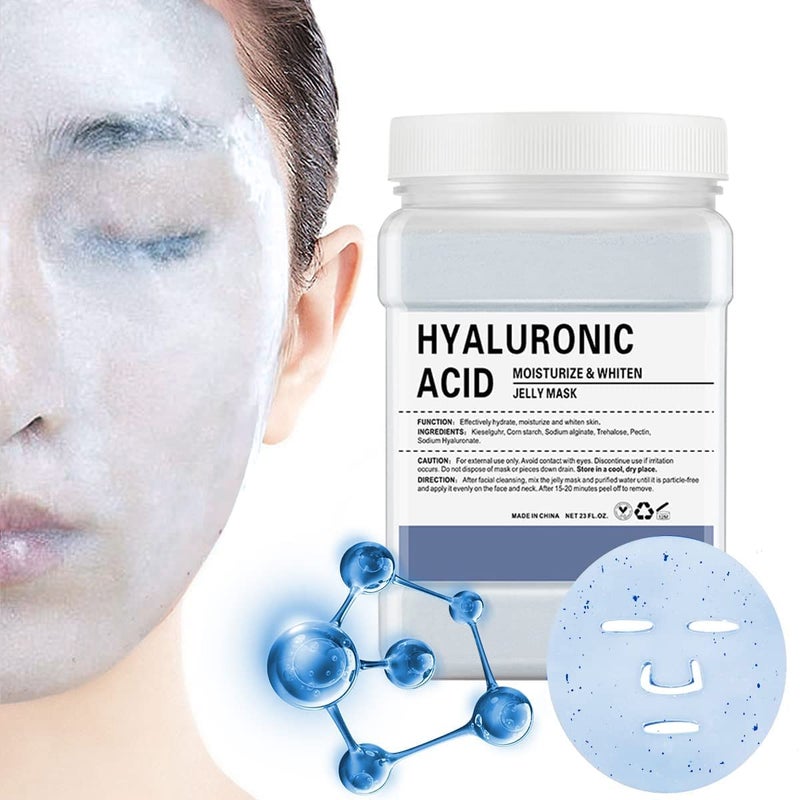 POZTL Jelly Mask Powder for Facials Hyalorunic Acid Moisturizing Jelly Face Mask Professional Peel Off Hydro Face Mask Powder for Fight Fine Lines
