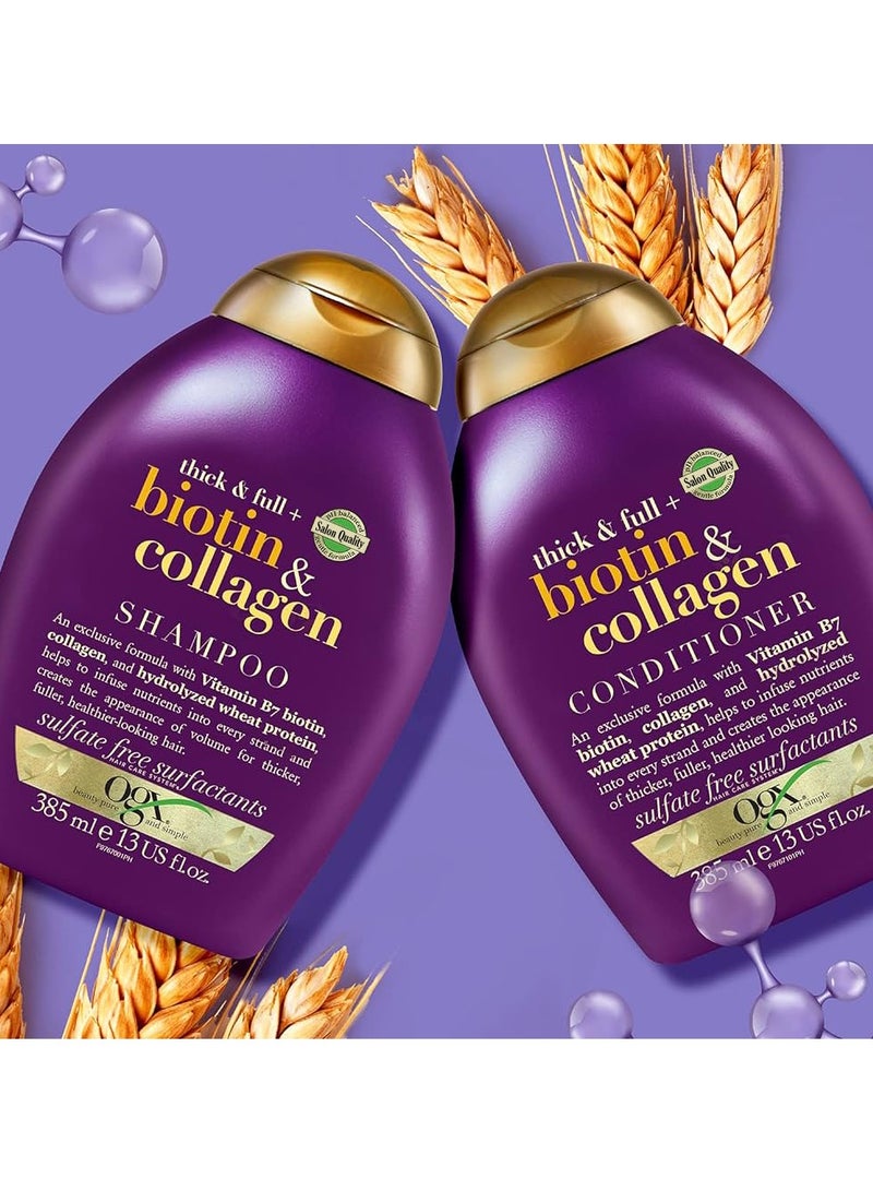 Ogx Thick And Full+ Biotin And Collagen Conditioner 385ml  - Image 2