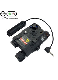 Overseas PEQ15 Red/Green Laser IR Light Indicator Tactical Flashlight LED Light Flash-Product Specifications:Black (green Laser +IRfill Light +LEDlight Always On + Flashing)