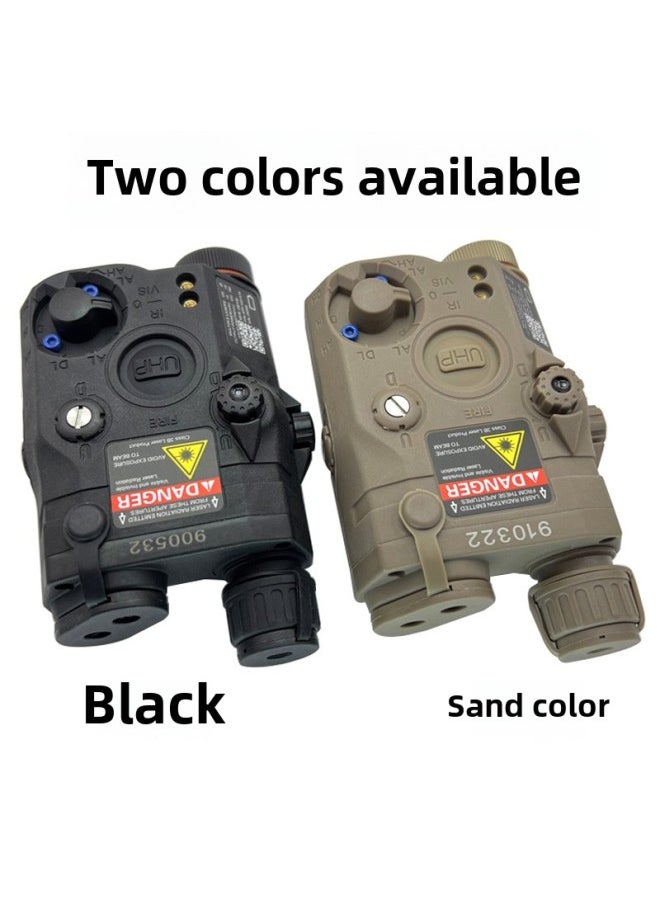 Generic - Overseas PEQ15 Red/Green Laser IR Light Indicator Tactical Flashlight LED Light Flash-Product Specifications:Black (green Laser +IRfill Light +LEDlight Always On + Flashing) - Image 1