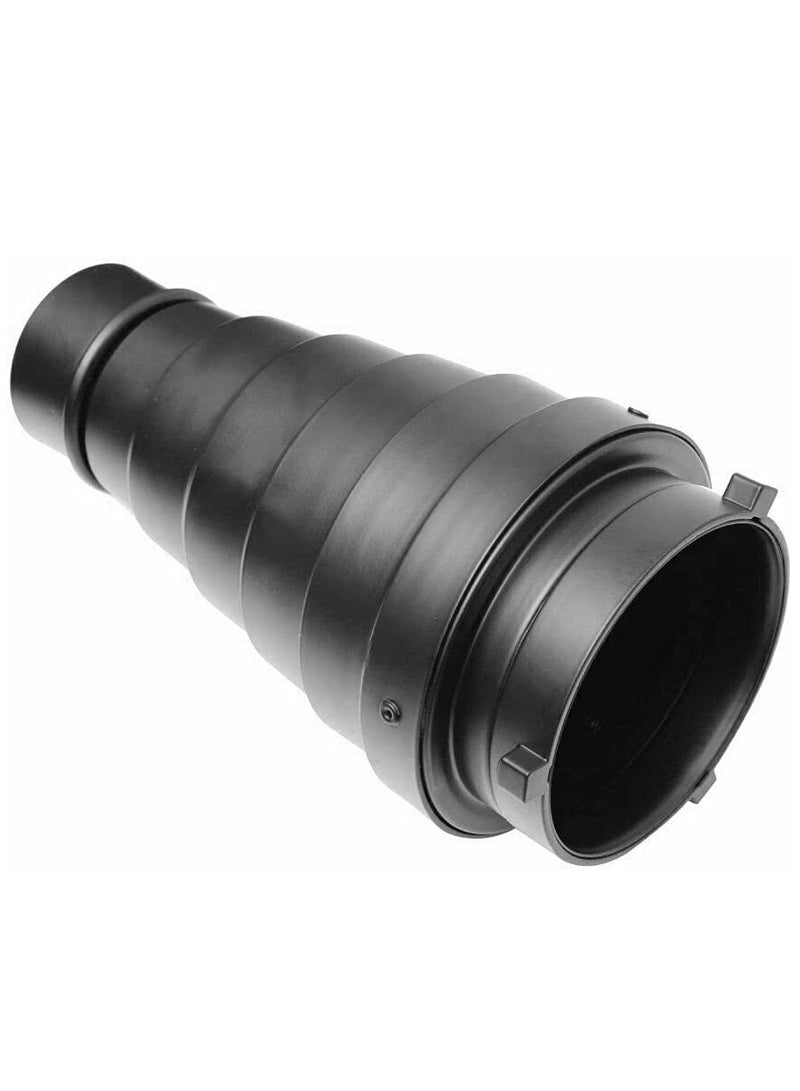 Metal Snoot with Honeycomb Grid and 5 Color Filters for Bowens Mount Flash Studio Light  - Image 4