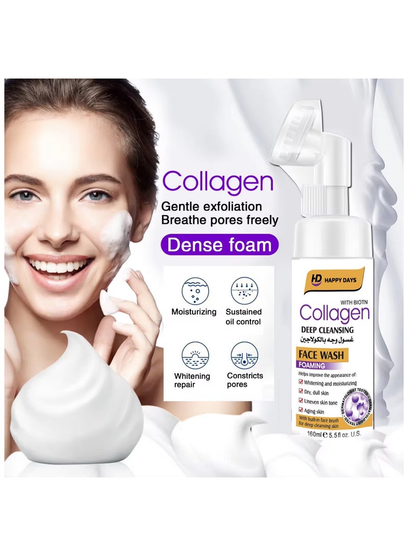 HAPPY DAYS DEEP CLEANSING FACE WASH FOAMING WITH BIOTN Collagen 160 ml - Image 3