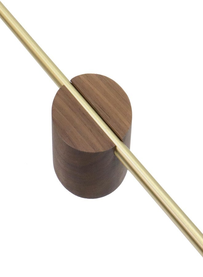 Pastlla 15.7 Inch Wooden Towel Racks for Bathroom, Towel Racks for Bathroom Wall Mounted, Wooden Hanging Rack for Bathroom Textiles, Wall Mounted Towel Kitchen Accessories-Walnut - Image 5