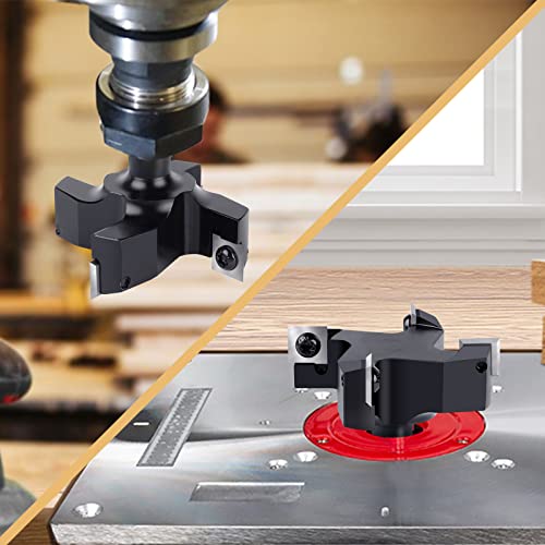 BINSTAK CNC Spoilboard Surfacing Router Bit, 1/2" Shank 1" Cutting Diameter, Insert Carbide Slab Flattening Router Bit Planing Bit Wood Planer Bit by BINSTAK - Image 3