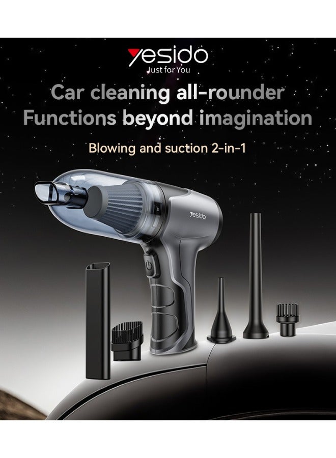 Yesido YESIDO VC08 Multiple Accessories Powerful Power 4000mAh Blowing And Suction 2-in-1 Car Vacuum Cleaner - Image 1