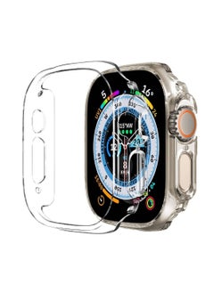 Apple Watch Ultra 49mm Hard PC Bumper Case All-Around Edge Shockproof Protective Cover Frame [NO Screen Protector]- Clear