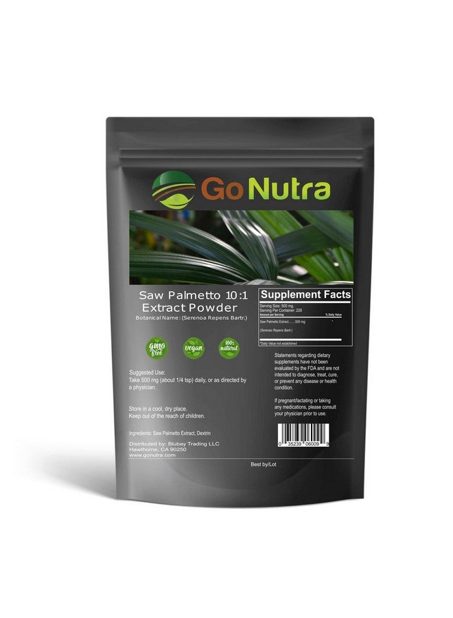 Go Nutra Saw Palmetto Extract Powder 10:1 Strength ; 4 Oz. - Image 2