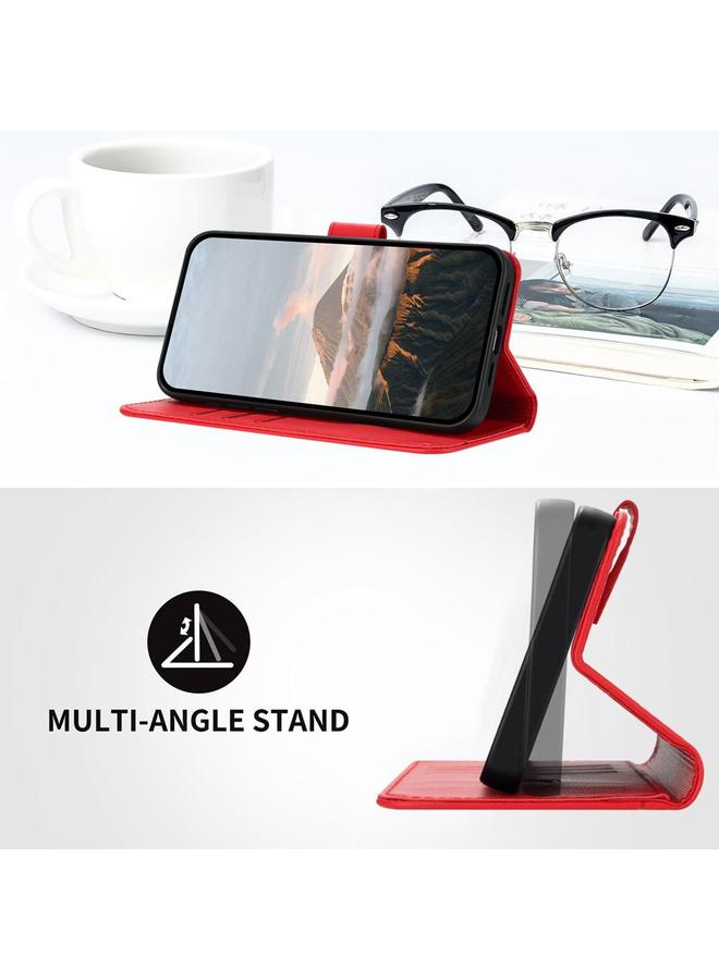 erorex Case For Itel S25 Ultra Triangle Pattern Buckle Clasp Leather Phone Case - Image 4