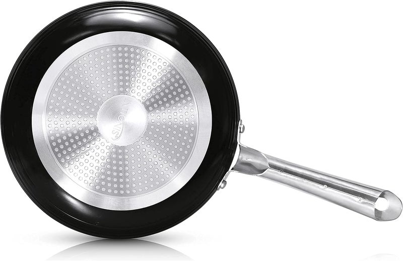 INTIGNIS Non Stick Frying Pan | 24cm | Kitchen, Home Essentials for Sautéing, Roasting, Broiling - German GREBLON Diamond Infused Non Stick Ceramic Coating | Chemical Free - Image 5