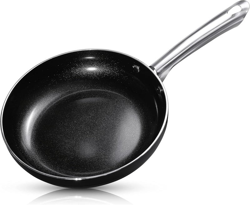 INTIGNIS Non Stick Frying Pan | 24cm | Kitchen, Home Essentials for Sautéing, Roasting, Broiling - German GREBLON Diamond Infused Non Stick Ceramic Coating | Chemical Free - Image 1