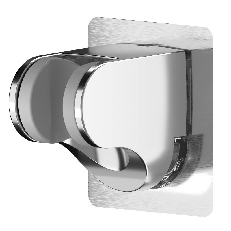 KAIYING Self Adhesive Handheld Shower Head Mount Adjustable Angle RV Bathroom Wand Holder Universal ABS Chrome Bracket