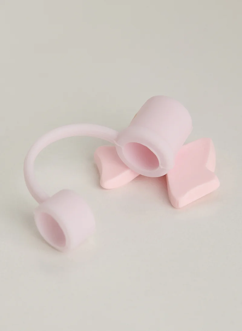 COCONUT LANE Pinkbow Straw Cover