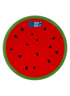 Digital Body Weighing Scale, Bathroom Scale with Large Back Display, Easy-On Technology, 400 lbs Max, Body Measure Tape Included - Unique Watermelon Shape Design