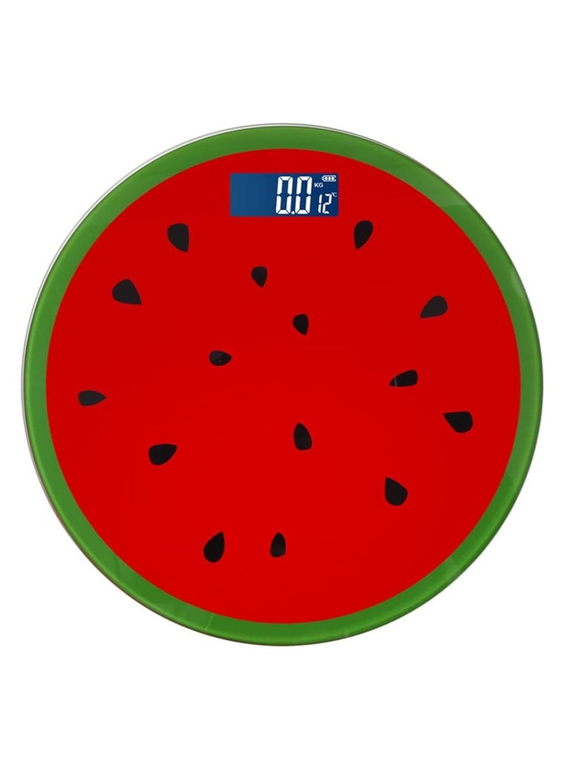 Generic - Digital Body Weighing Scale, Bathroom Scale with Large Back Display, Easy-On Technology, 400 lbs Max, Body Measure Tape Included - Unique Watermelon Shape Design - Image 1