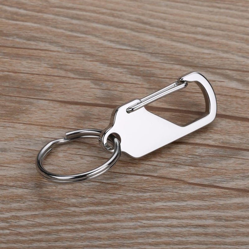Stainless Steel Car Key Chain Set of 2 Sturdy Key Holder for Men and Women for Everyday Use - Image 5