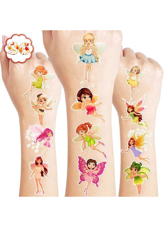 96PCS Woodland Fairy Tattoos - Cute Fairy-Themed Birthday Party Supplies, Decorations, Party Favors, Gifts for Boys & Girls, Classroom Prizes, Christmas Ideas - Image 1